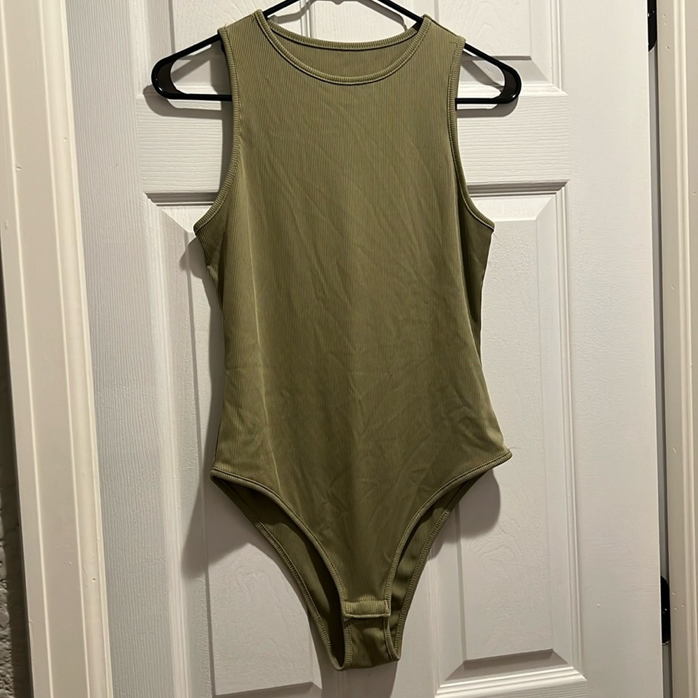 Green blue and white bodysuits! All three come together